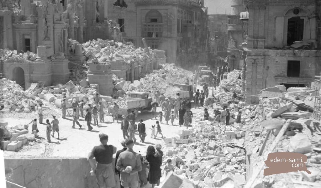 Разрушения Мальты во время войны