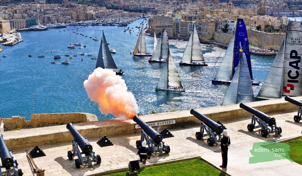 Мальта выстрел приветственной пушки